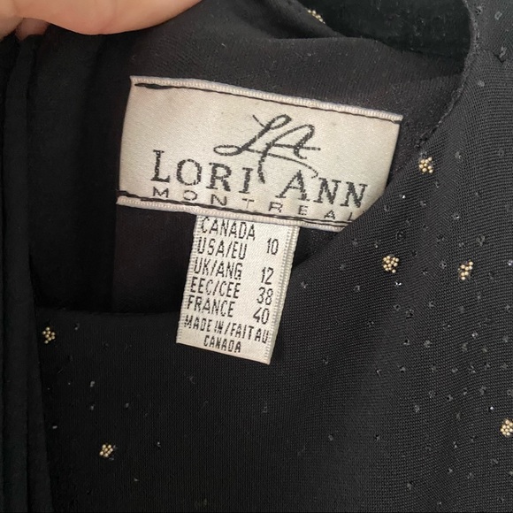 Vintage 80s/90s Black sparkly evening dress - Picture 6 of 7